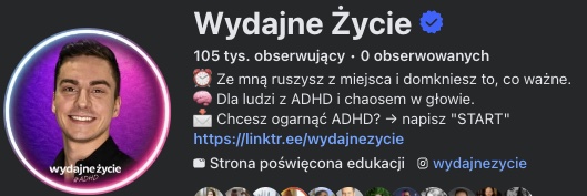 Strona Wydajne Życie na Facebooku - 105 tysięcy obserwujących